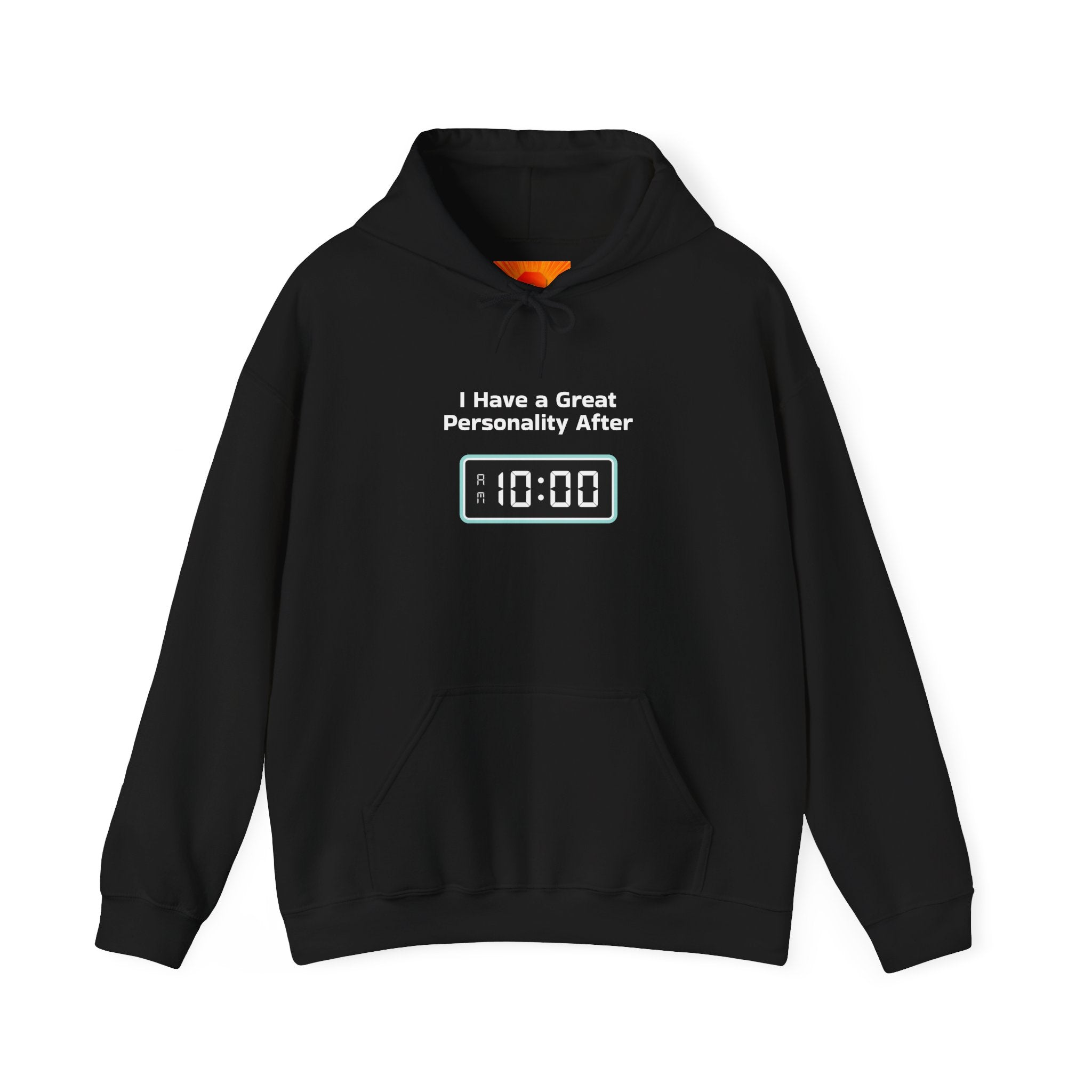Hoodie — “I Have a Great Perspective” Alarm Clock Graphic Hoodie (10:00)