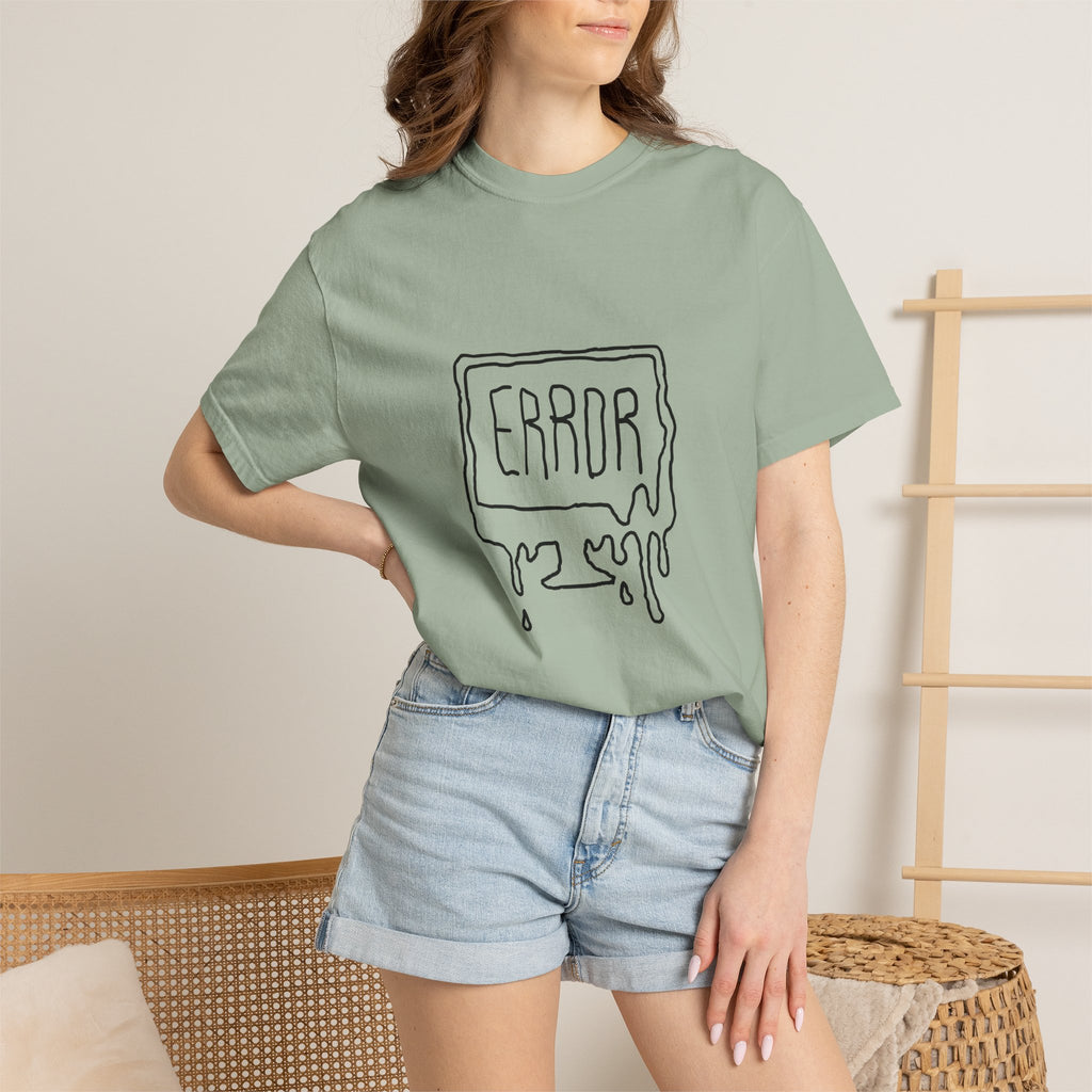 Error Drip T-Shirt — Minimal Meltdown Graphic Tee