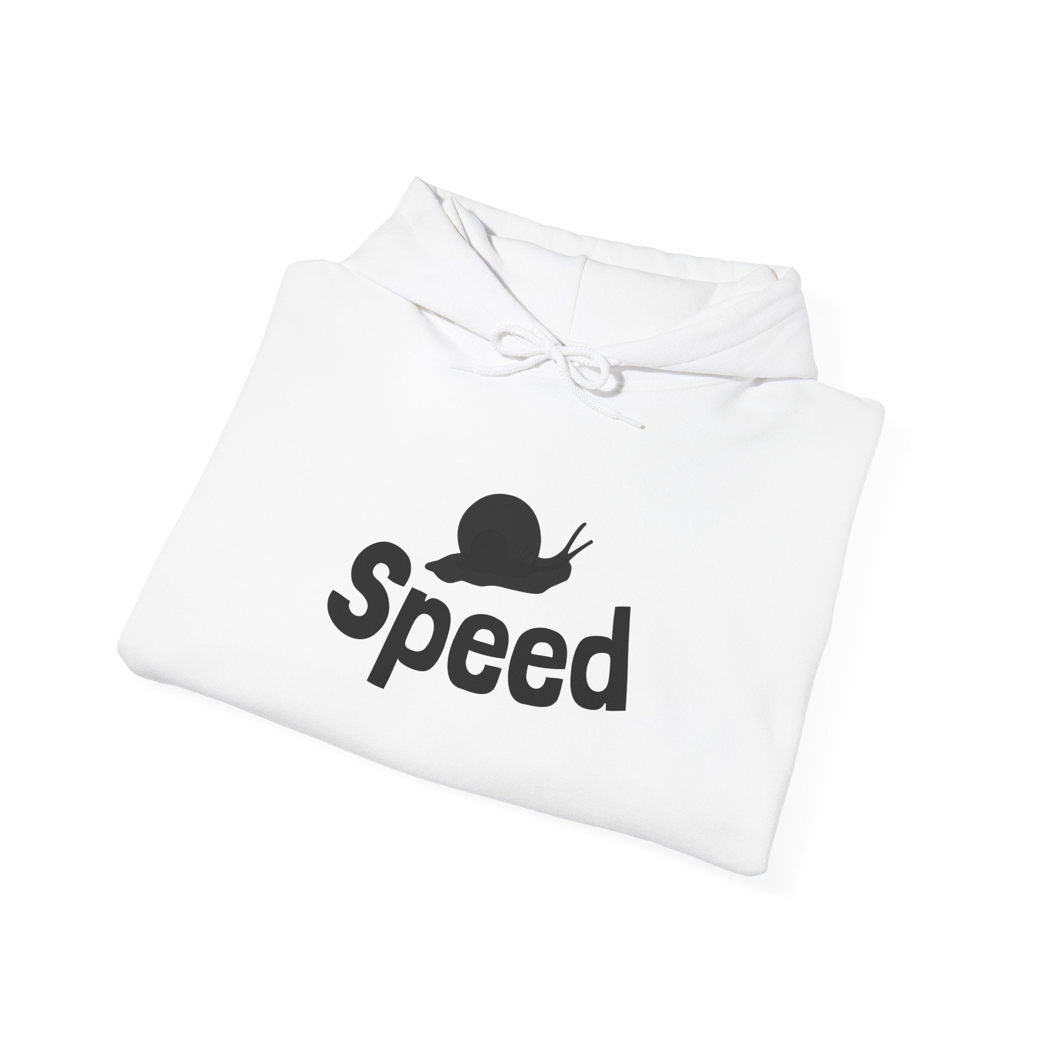 Speed Snail Hoodie — Funny Slowpoke Contrast Graphic Sweatshirt
