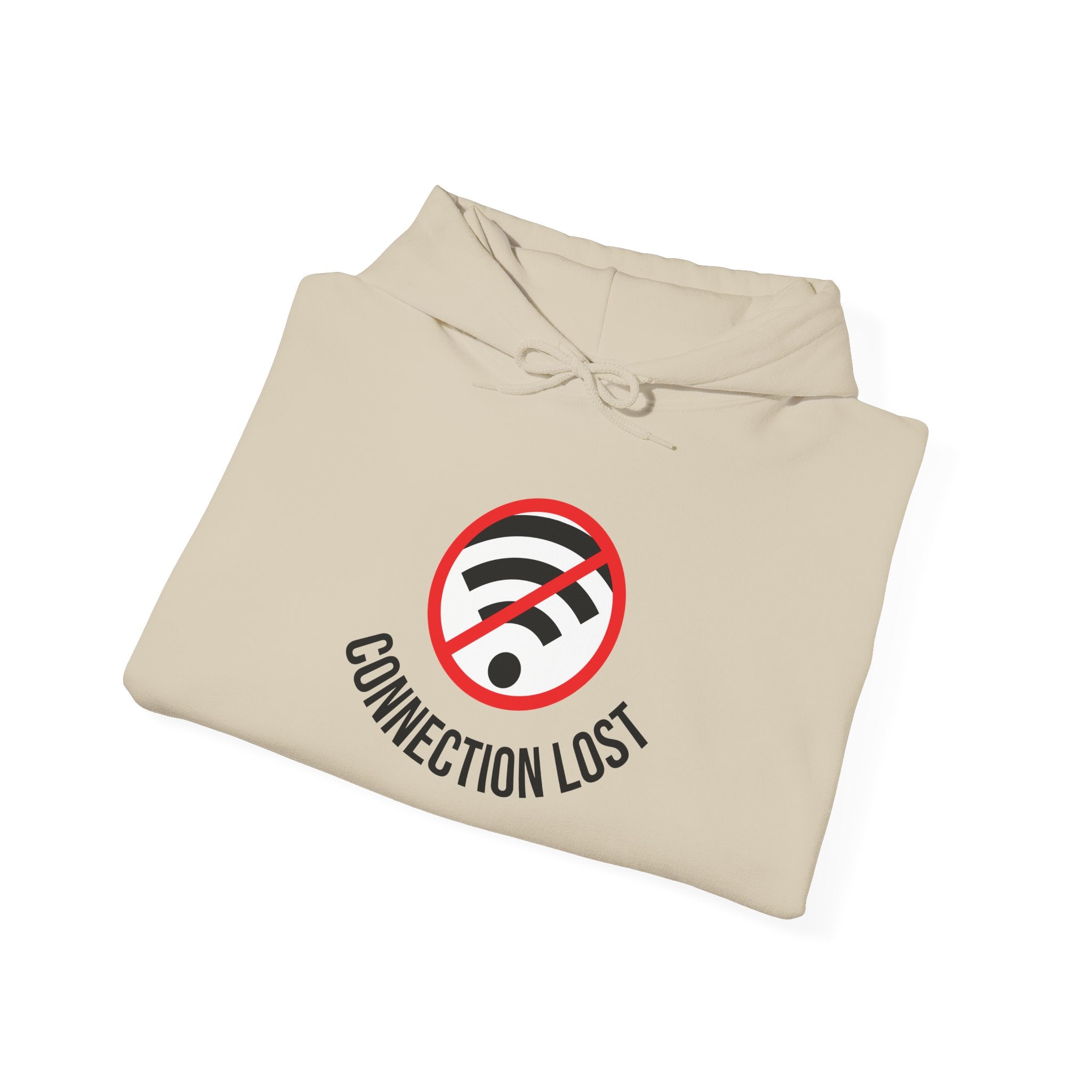 Connection Lost Hoodie — Funny No WiFi Graphic Sweatshirt