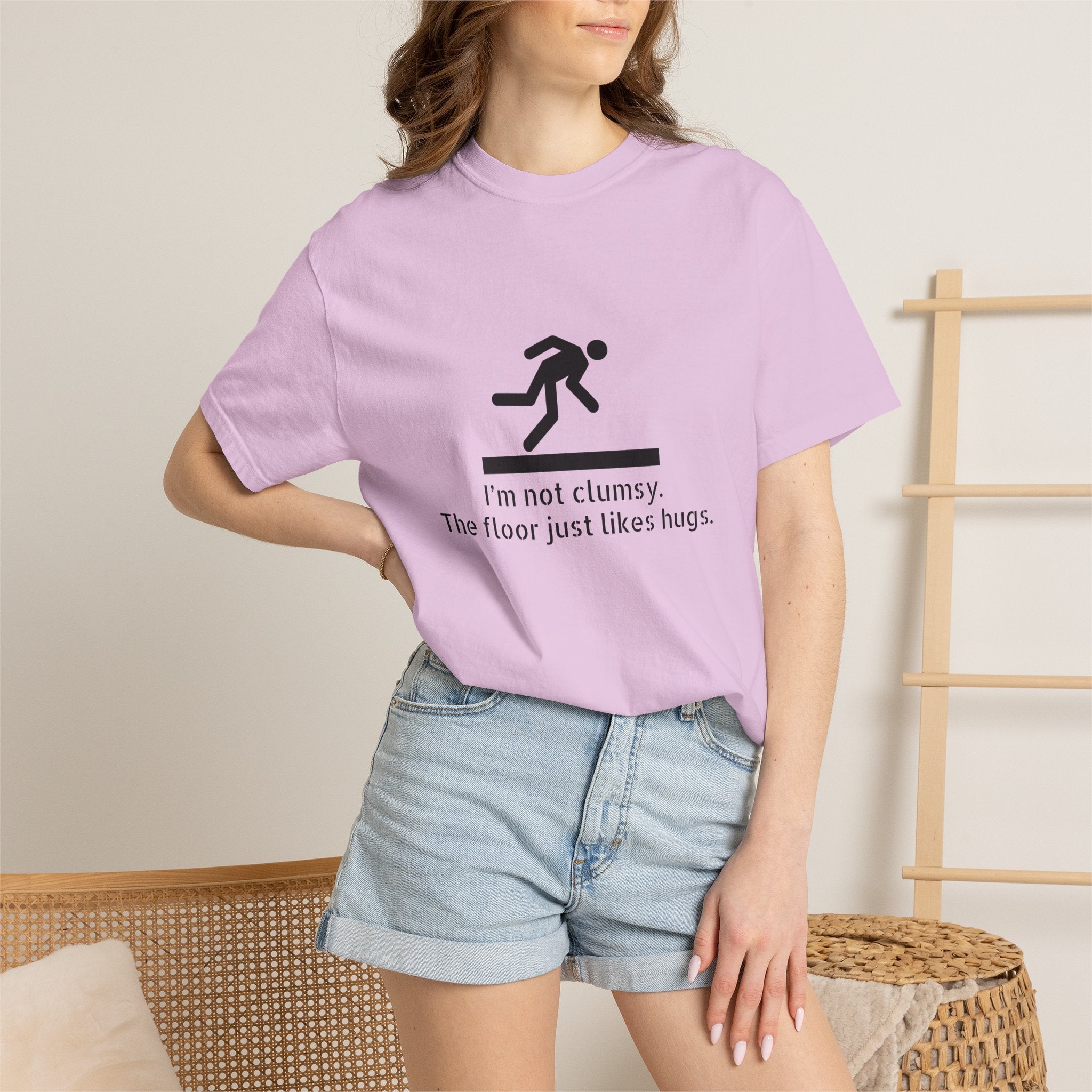 Funny "I'm Not Clumsy, The Floor Just Likes Hugs" T-Shirt