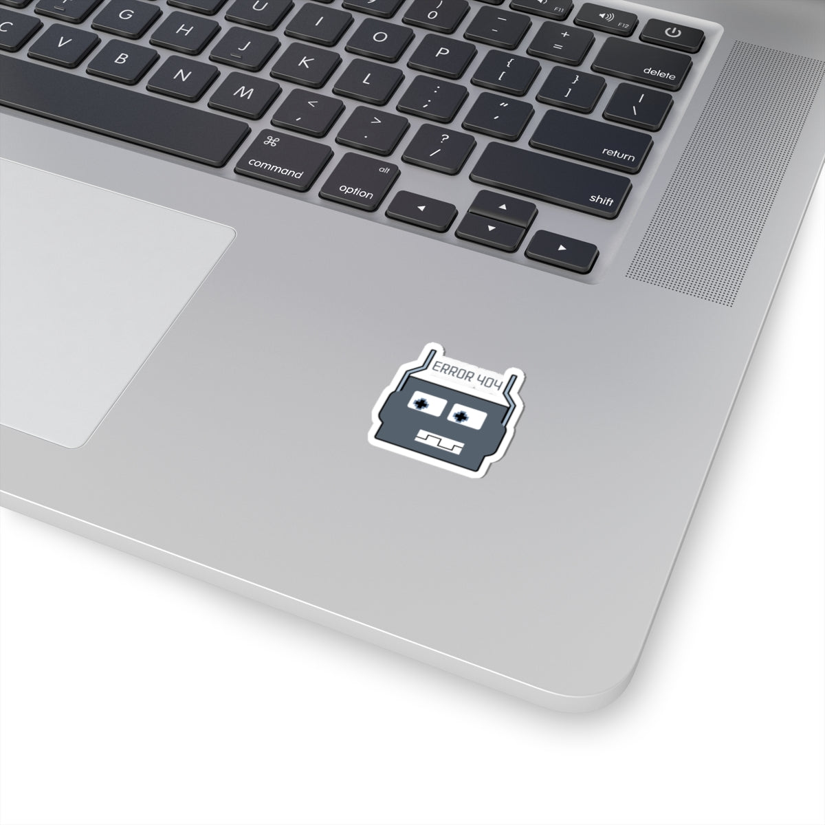 Error 404 Robot Kiss-Cut Sticker — Geeky Laptop Decal