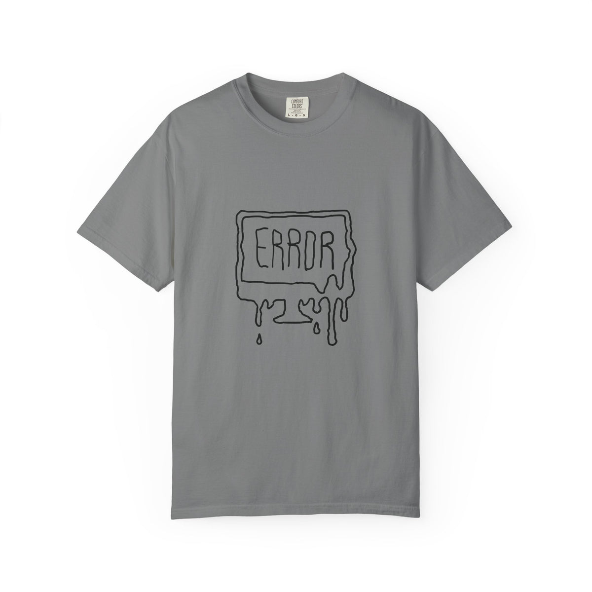 Error Drip T-Shirt — Minimal Meltdown Graphic Tee
