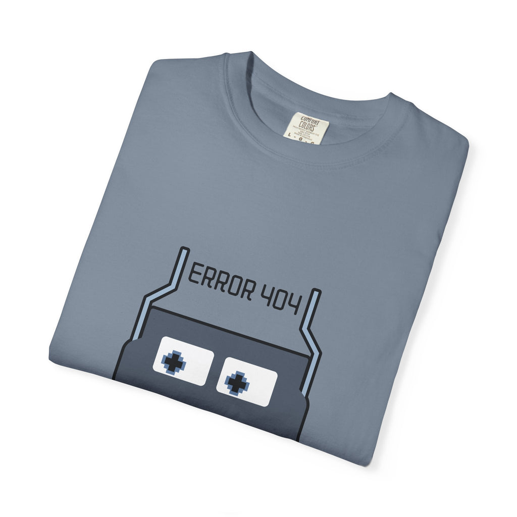 Error 404 Robot T-Shirt — Retro Tech Graphic Tee