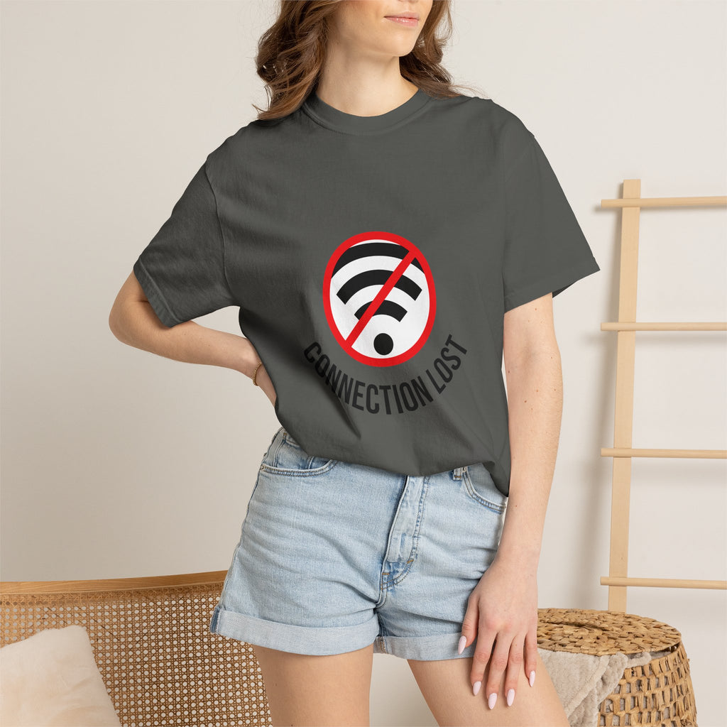 Connection Lost T-Shirt — Retro No WiFi Graphic Tee