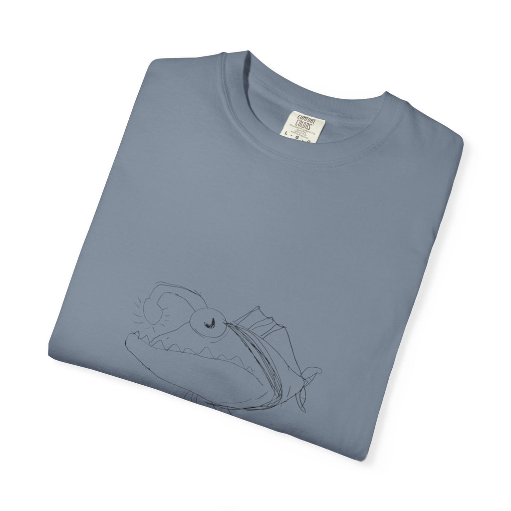 Graphic T-Shirt — Minimal Line Fish Illustration Tee