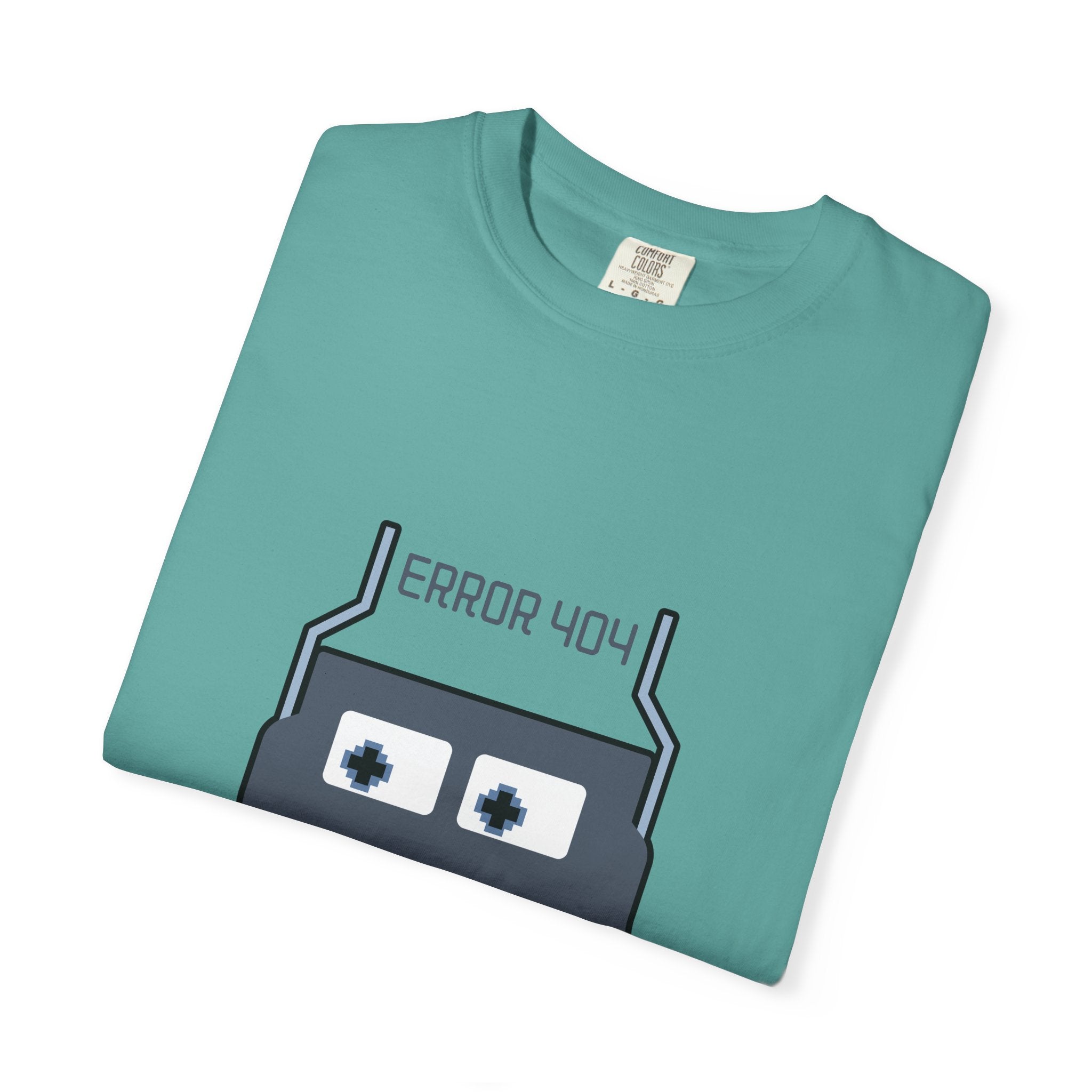 Error 404 Robot T-Shirt — Retro Tech Graphic Tee