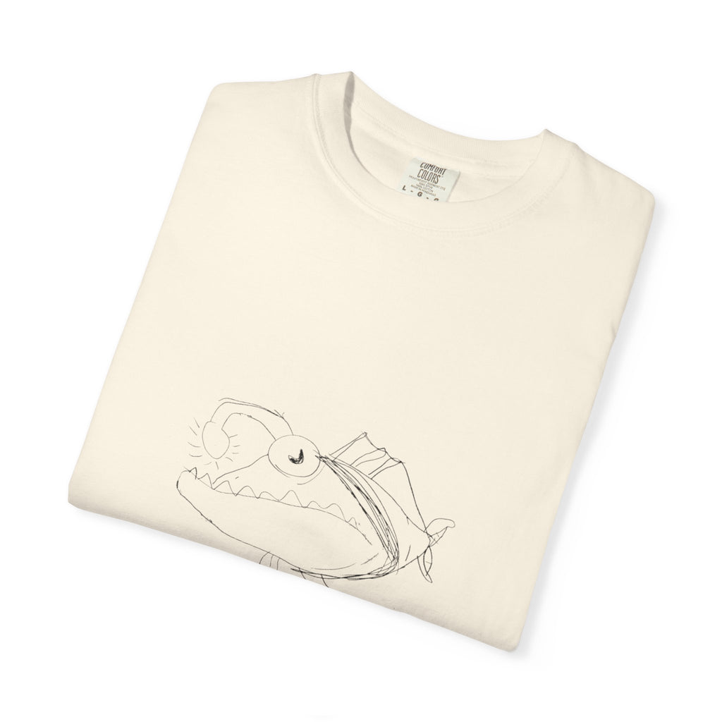 Graphic T-Shirt — Minimal Line Fish Illustration Tee
