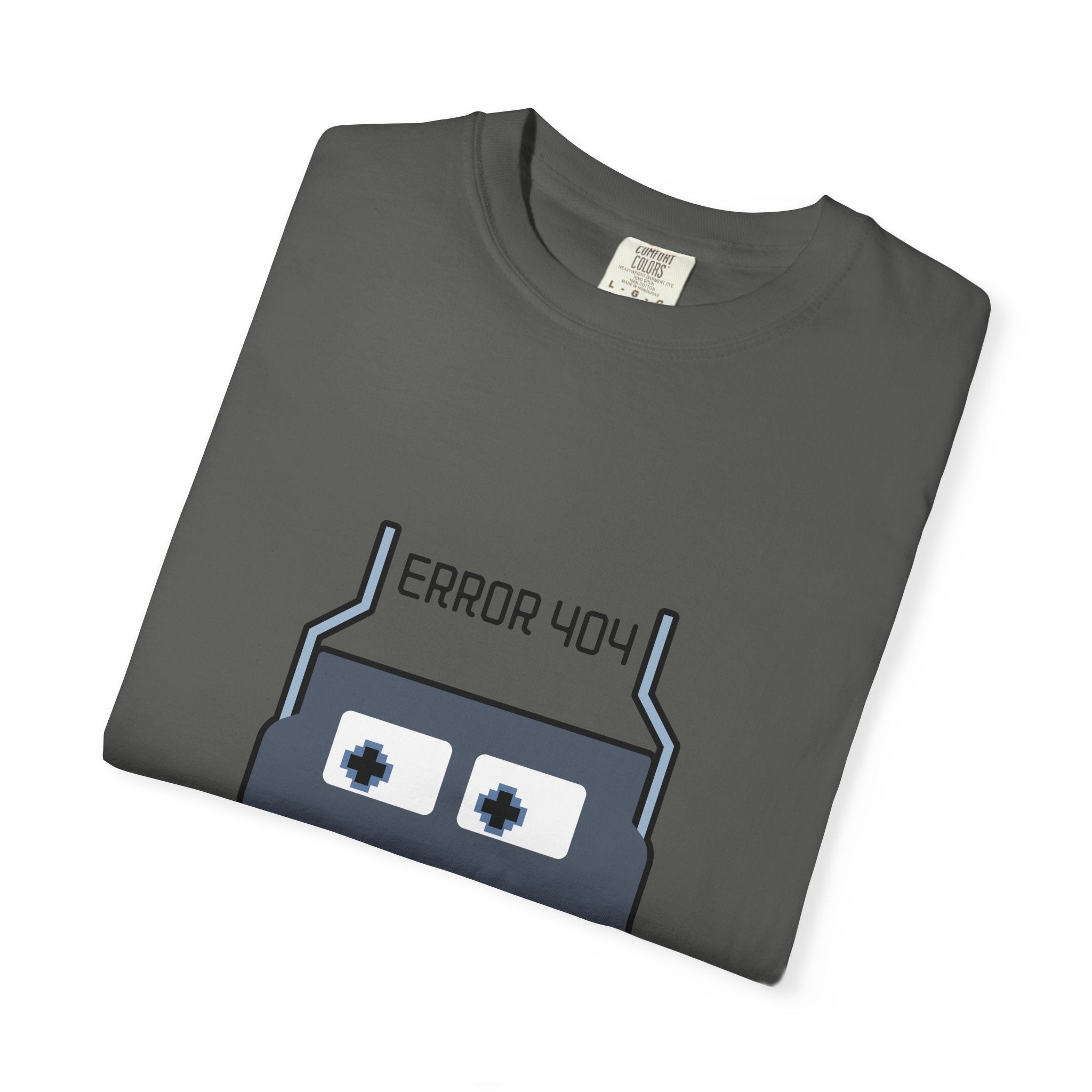 Error 404 Robot T-Shirt — Retro Tech Graphic Tee
