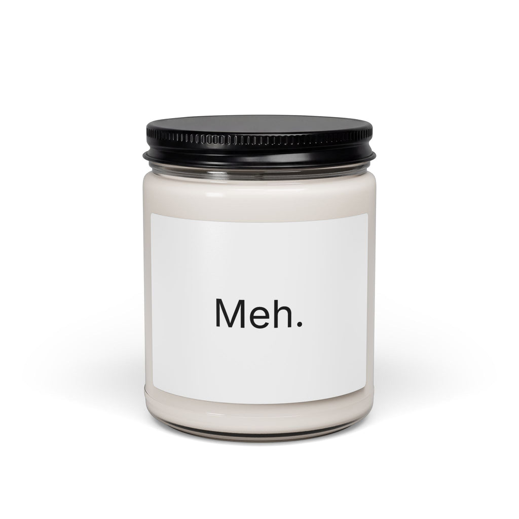 Meh. Scented Soy Candle — 9oz Minimalist Funny Gift