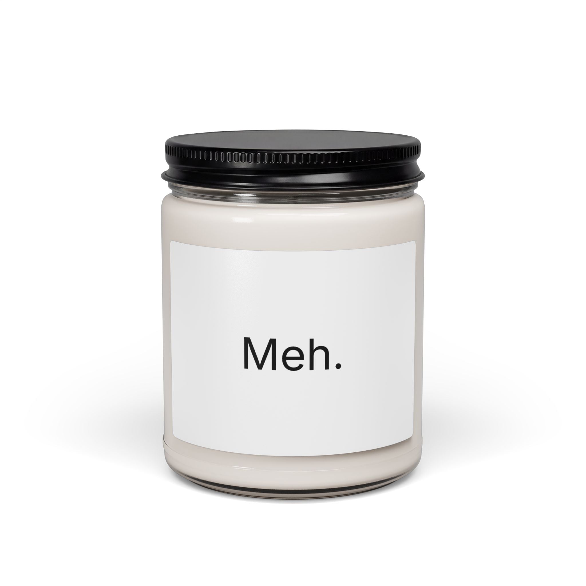 Meh. Scented Soy Candle — 9oz Minimalist Funny Gift