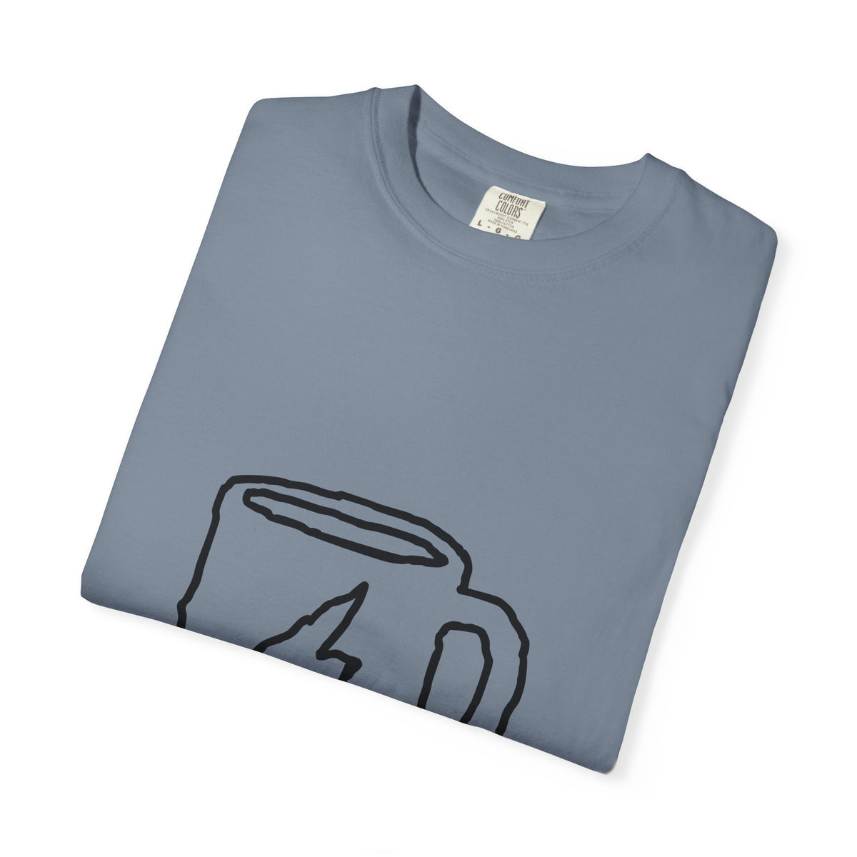 Coffee Bolt T-Shirt — Minimal Hand-Drawn Mug Graphic