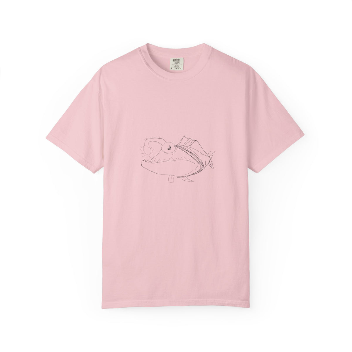 Graphic T-Shirt — Minimal Angler Fish Illustration Tee