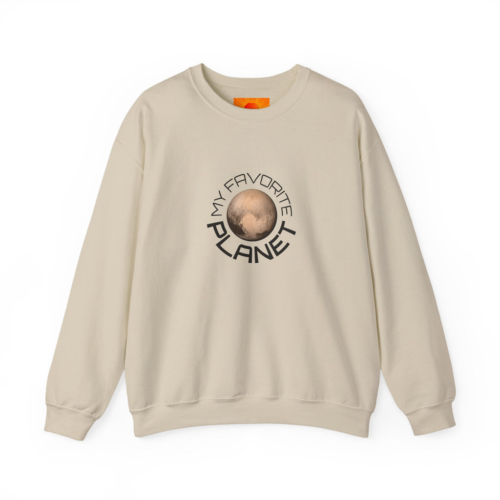Planet Graphic Sweatshirt — "My Favorite Planet" Retro Space Crewneck