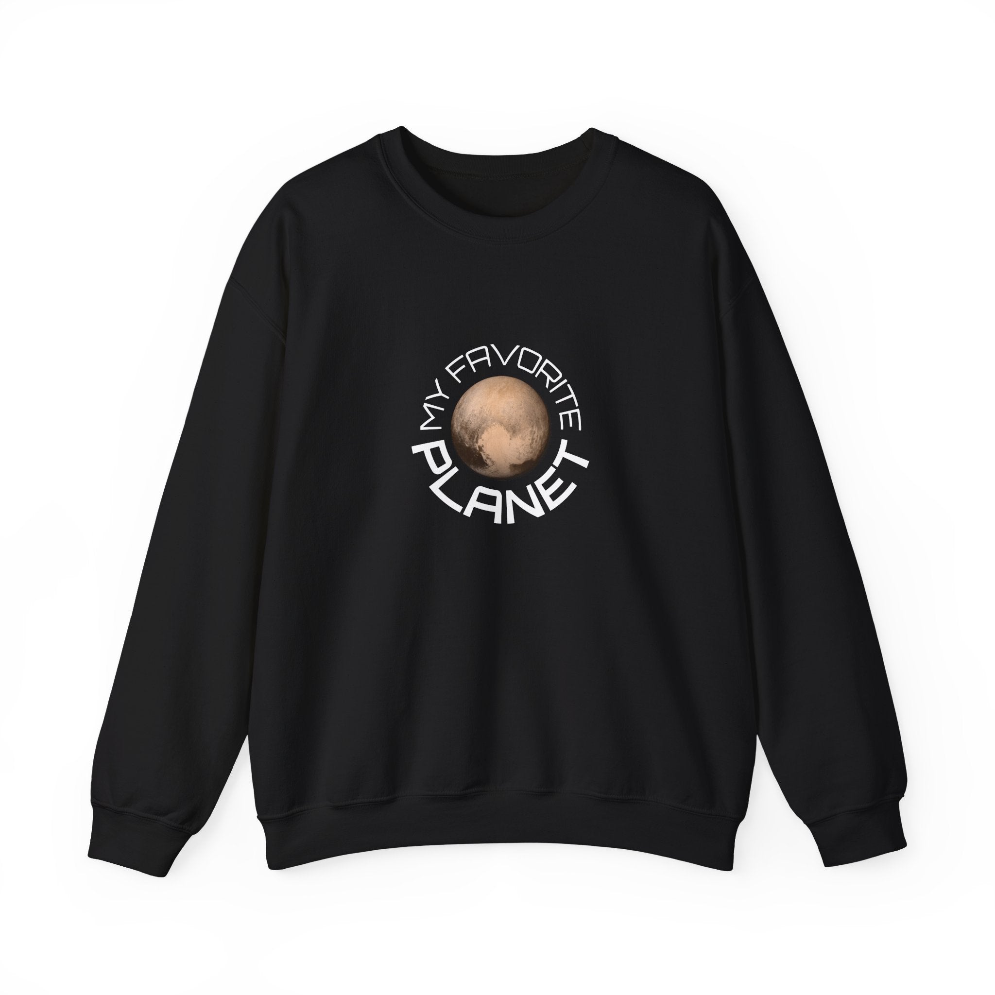Planet Graphic Sweatshirt — "My Favorite Planet" Retro Space Crewneck