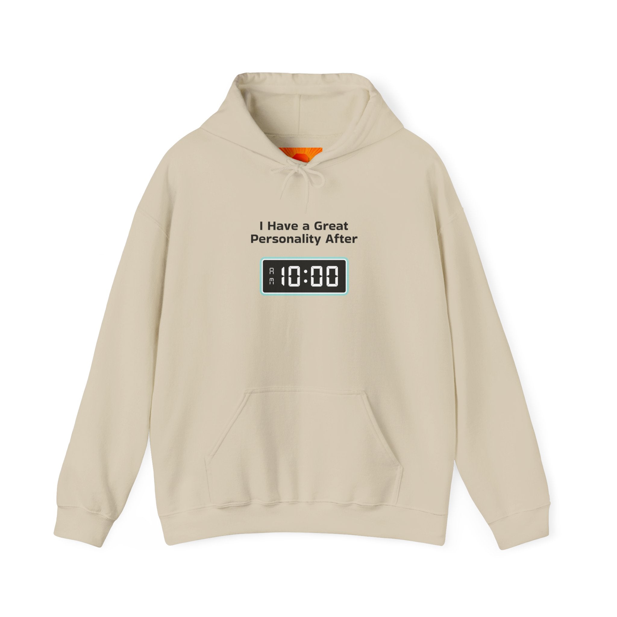 Hoodie — “I Have a Great Perspective” Alarm Clock Graphic Hoodie (10:00)