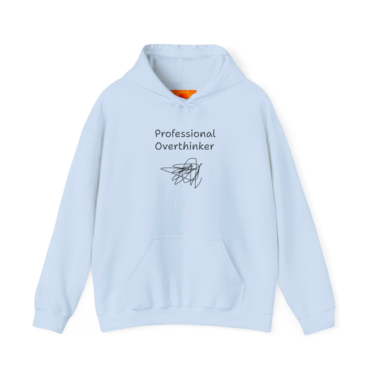 Professional Overthinker Hoodie — Funny Mental Health Humor Pullover