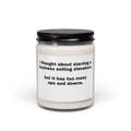 Funny Quote Soy Candle — "I Thought About Starting a Business Selling Elevators…" 9oz