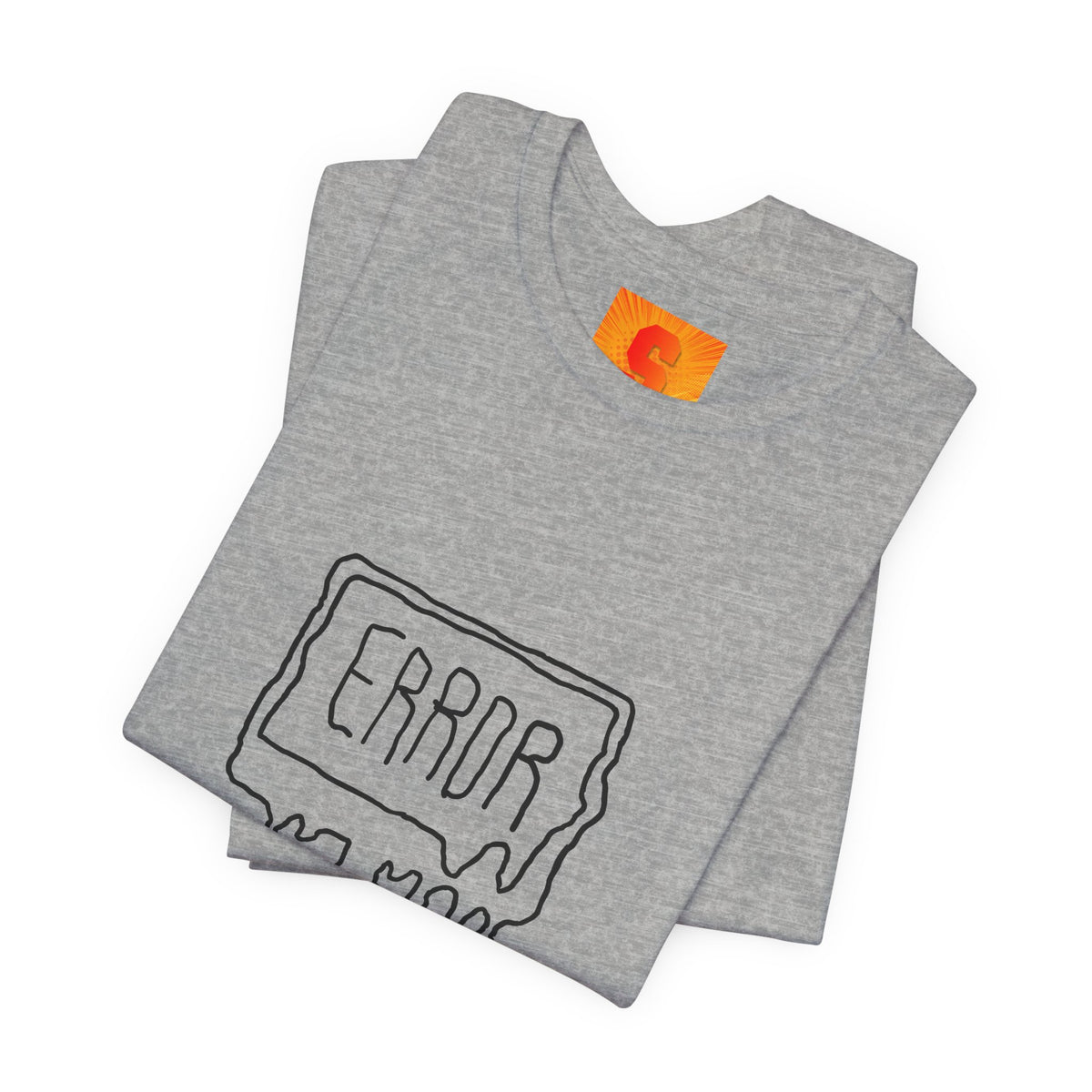 Error Drip Graphic Tee — Retro Melting "ERROR" Design