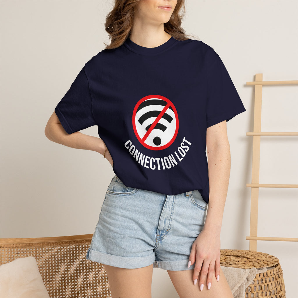 Connection Lost T-Shirt — Retro No WiFi Graphic Tee
