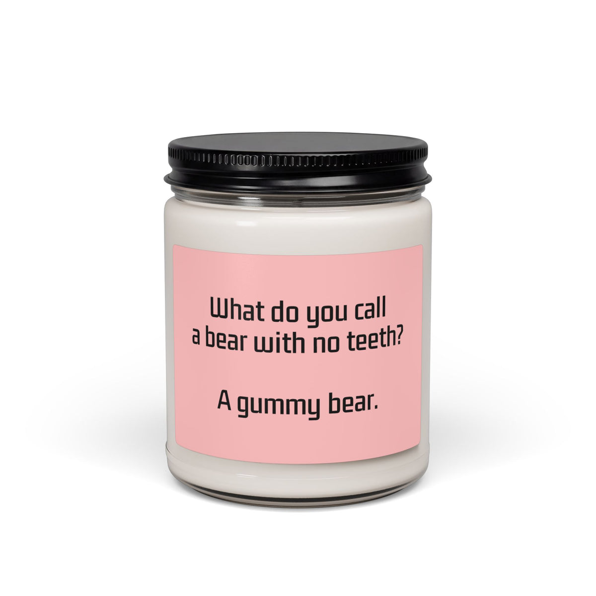 Gummy Bear Joke Soy Candle — 9oz Scented Jar Gift