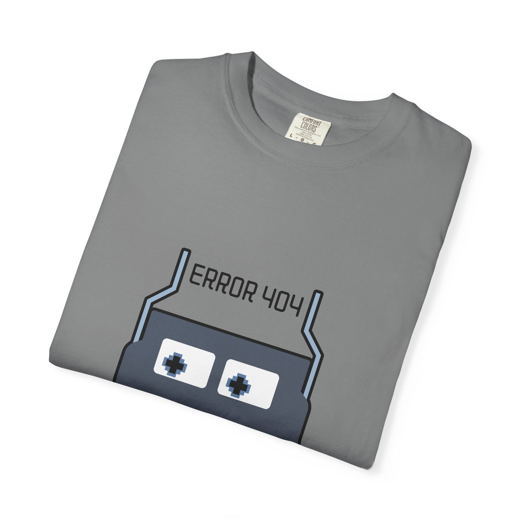 Error 404 Robot T-Shirt — Retro Tech Graphic Tee