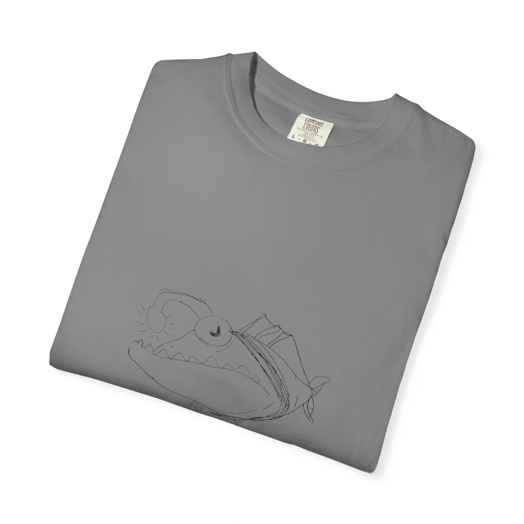 Graphic T-Shirt — Minimal Line Fish Illustration Tee