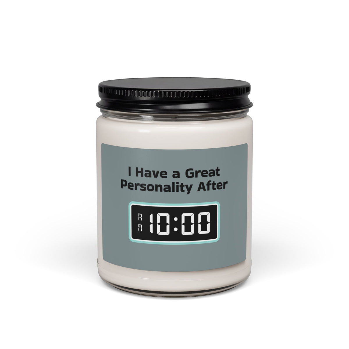 Morning Alarm Digital Clock Scented Soy Candle — 9oz Wake-Up Gift Candle