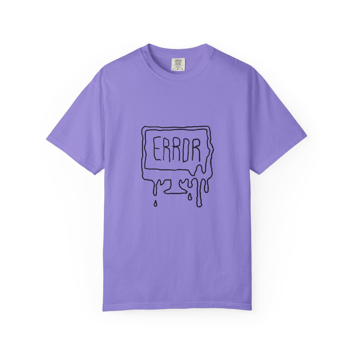 Error Drip T-Shirt — Minimal Meltdown Graphic Tee