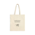 Tote Bag — "Professional Overthinker" Canvas Tote, Funny Minimalist Scribble Design, Gift for Overthinkers