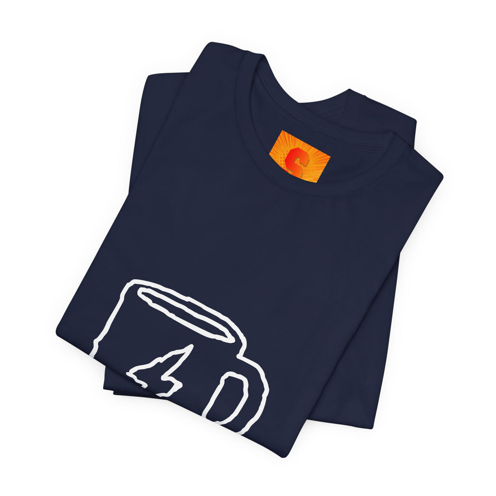 Coffee Bolt T‑Shirt — Minimal Hand‑Drawn Mug Graphic Tee