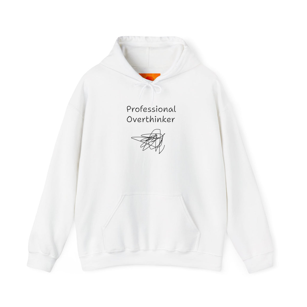 Professional Overthinker Hoodie — Funny Mental Health Humor Pullover