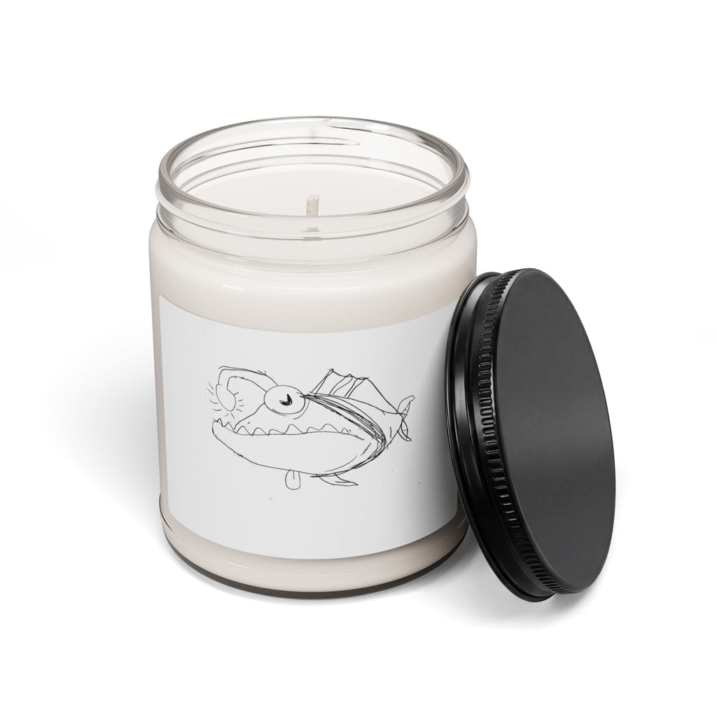 Soy Candle — Angler Fish Sketch Scented Candle, 9oz