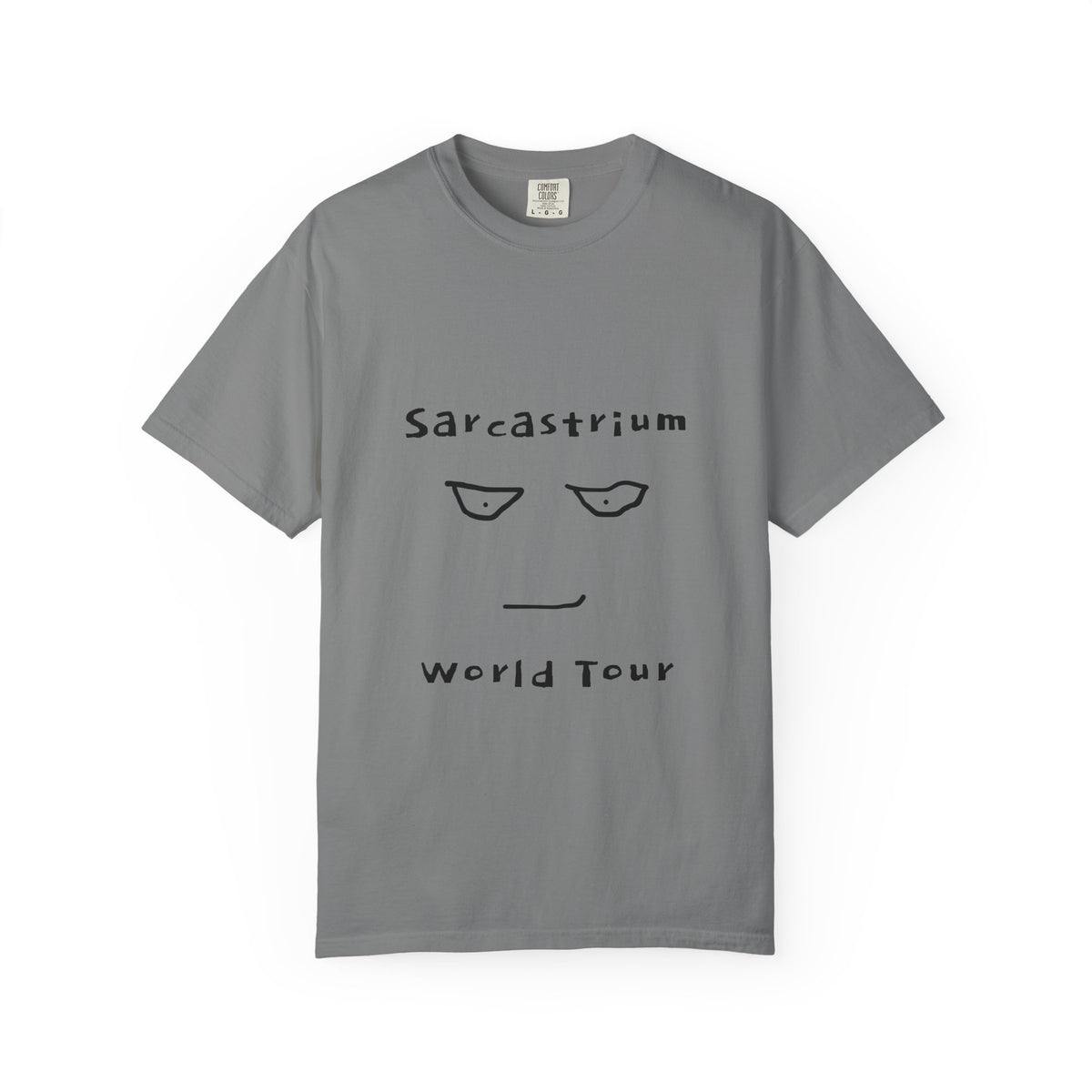 Sarcastrium World Tour T-Shirt — Funny Sarcastic Face Tee