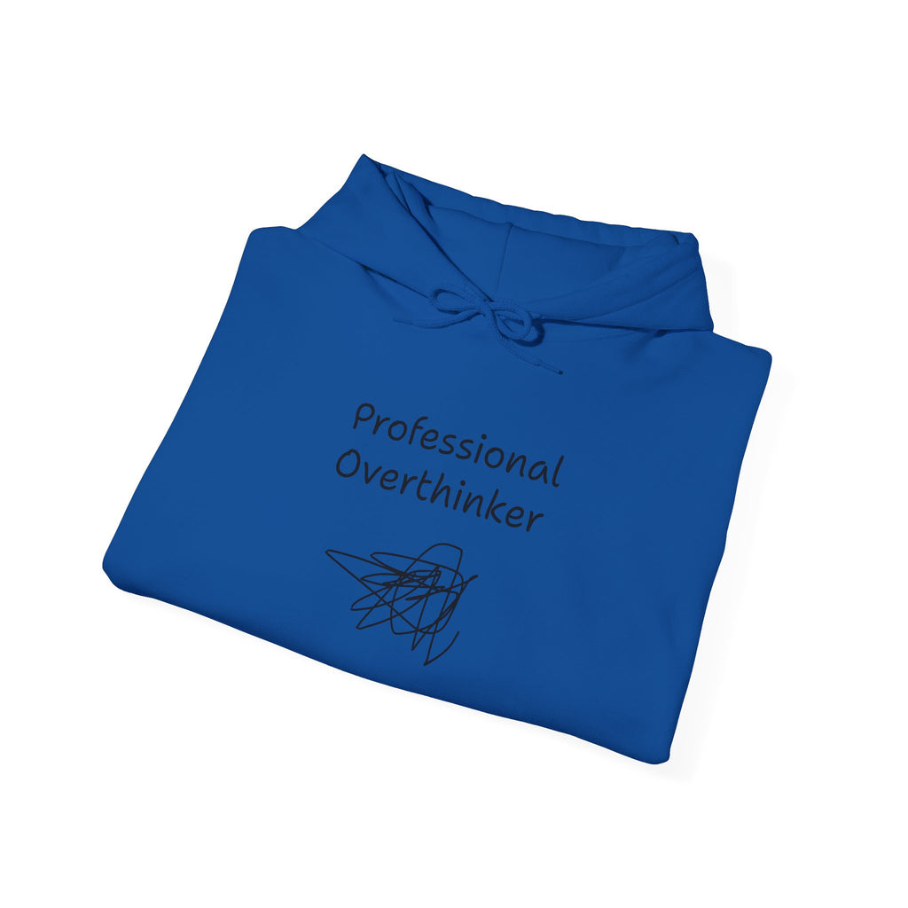 Professional Overthinker Hoodie — Funny Mental Health Humor Pullover